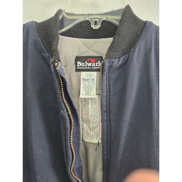 Vintage Bulwark Heavy Protective Fire Resistant Excel FR Navy Size Medium - Picture 4 of 7
